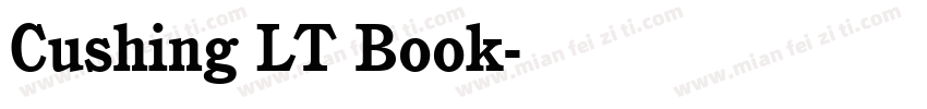 Cushing LT Book字体转换